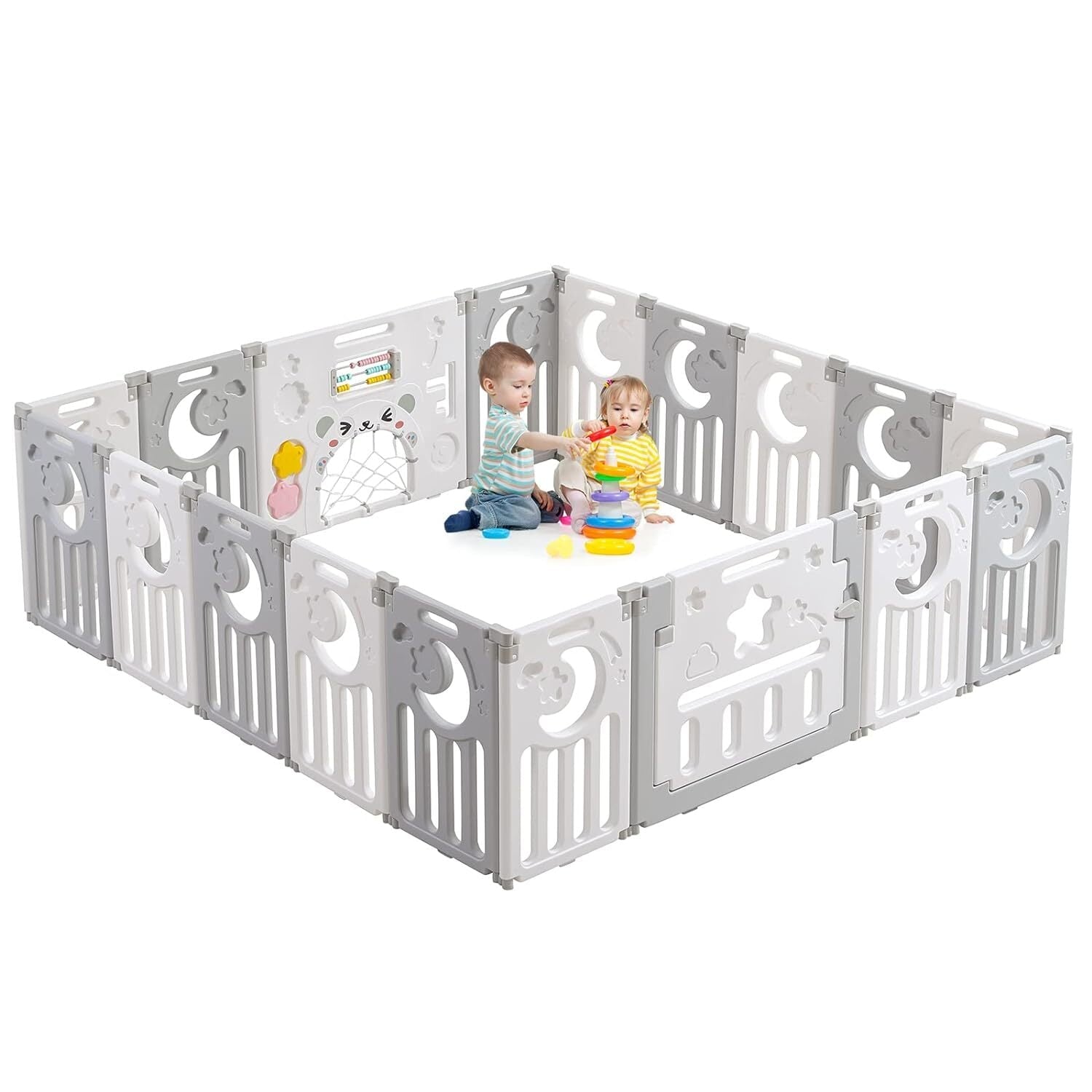 Nubely - PlayGuard™ – Foldable Baby Playpen - 