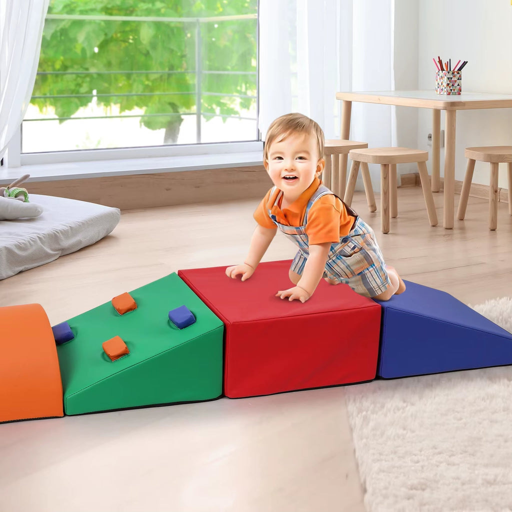 Nubely - SoftClimb™ 5-Piece Toddler Foam Climbing Blocks - Playground -