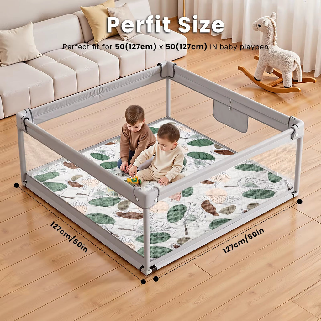 Nubely - SoftNest™ – Thick Foldable Non-Slip Baby Play Mat - Playpen -