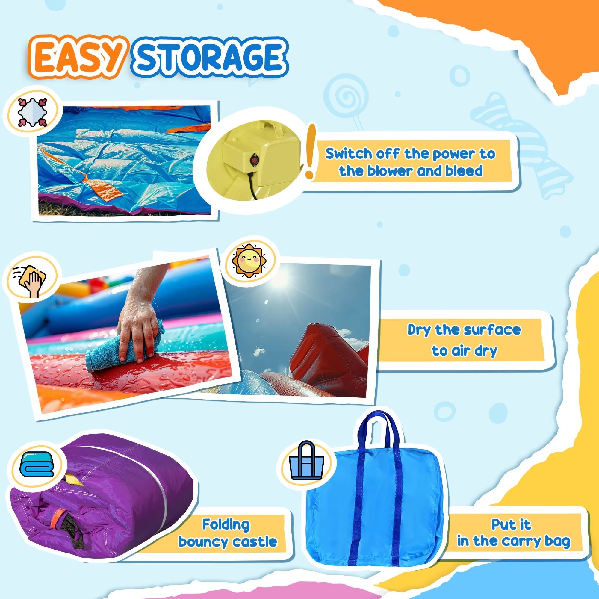Nubely - SplashBounce™ – Inflatable Water Park with Slide & Pool - 