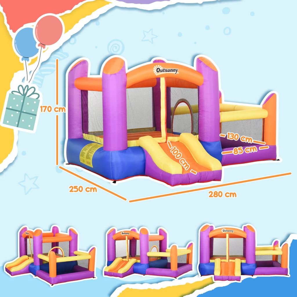 Nubely - SplashBounce™ – Inflatable Water Park with Slide & Pool - 